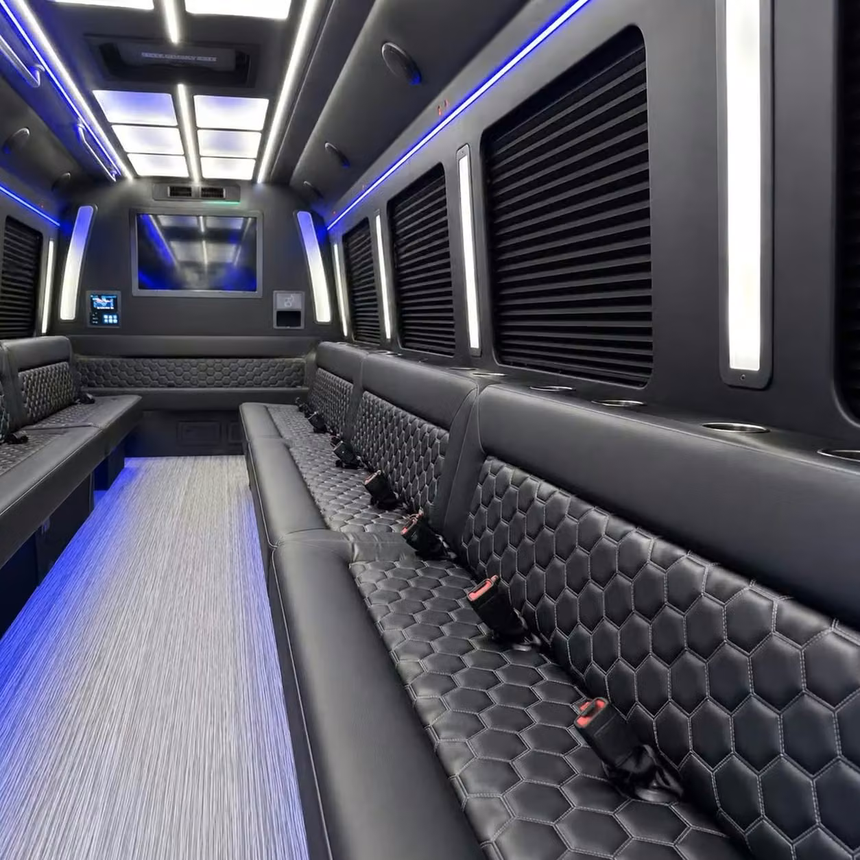 stanton party bus party lighting