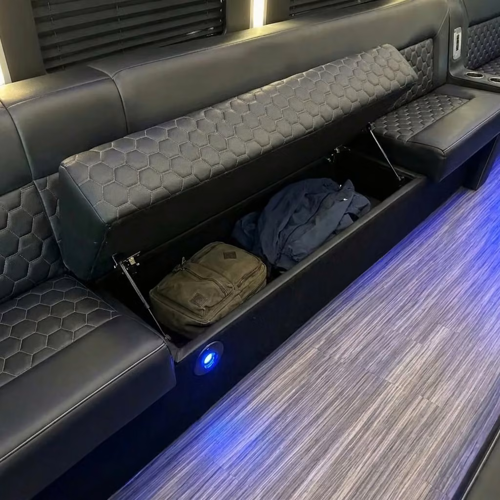 stanton party bus under seat storage