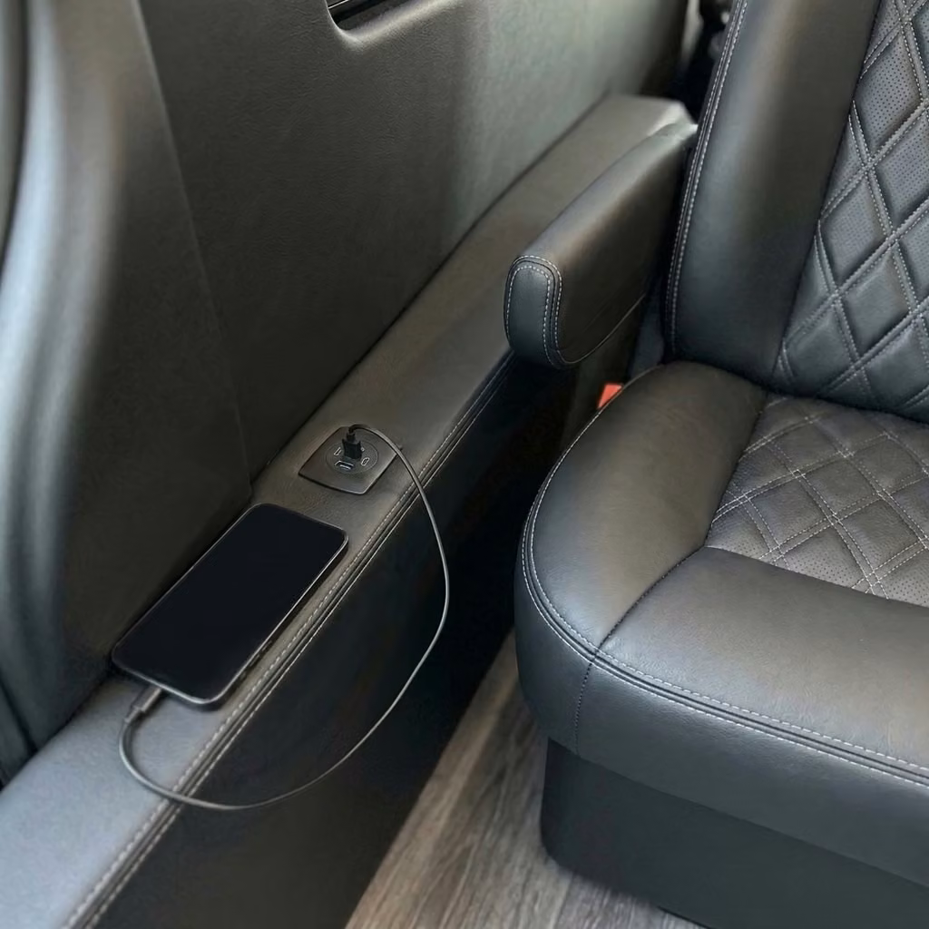 stanton sprinter van rental with driver usb charging