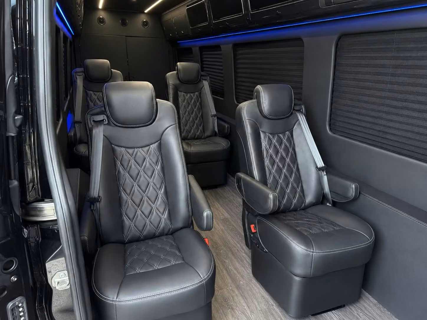 sprinter van with driver inside